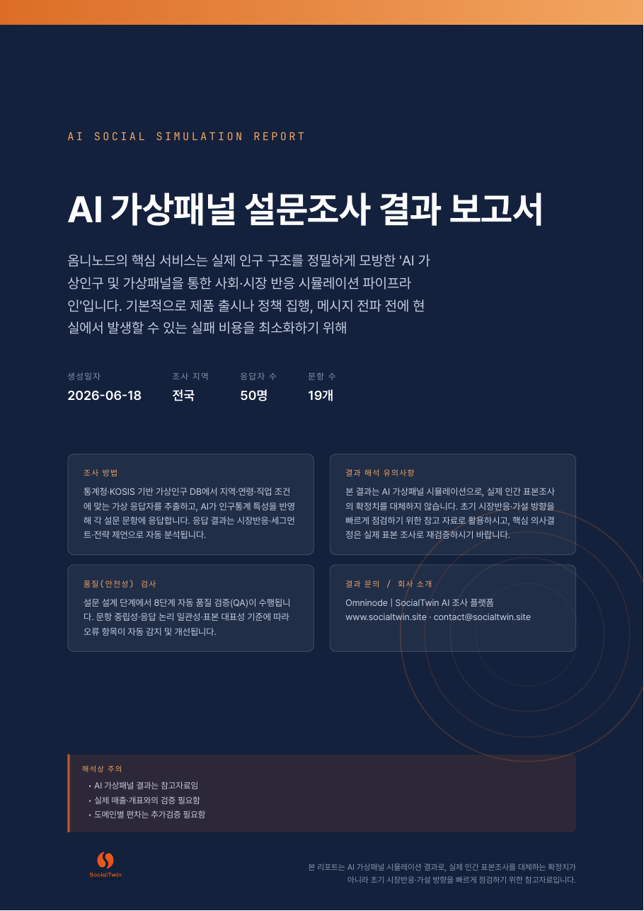 보고서 표지 예시